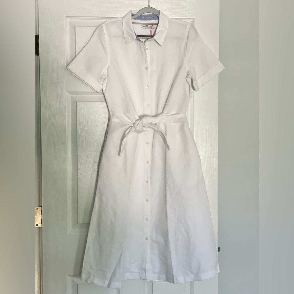 Vineyard Vines White Shirt Dress NWT